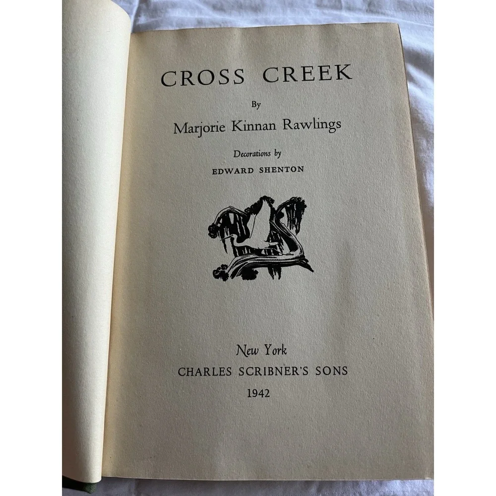 Cross Creek by Marjorie‎ Kinnan Rawlings (1942, Hardcover) – Vintage 1st Edition